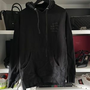 Antisocial social club hoodie size medium black pre owned